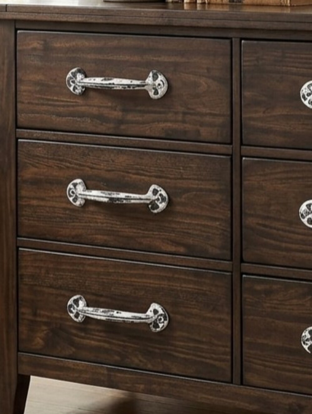 Castiron White & Black Distressed Handles New 0ty 12